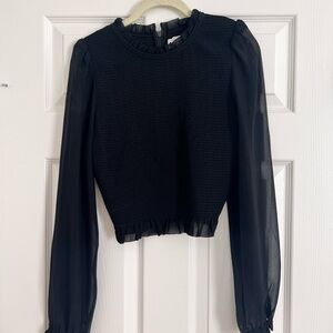 Aritzia black blouse